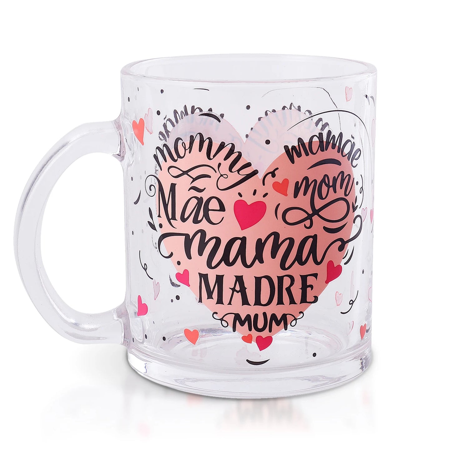 Caneca Presente Mãe Lembrancinha 330ml Café Chá Vidro- Dolce Home