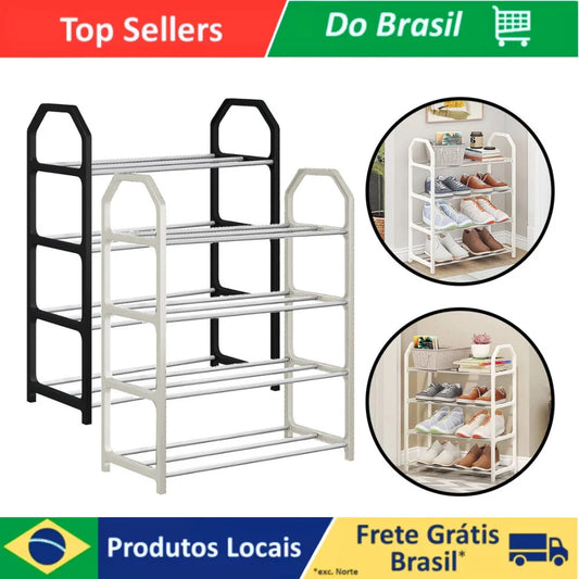 Sapateira Organizadora Desmontável Com Prateleiras Para Sapatos E Tênis 4 Andares E 8 Pares