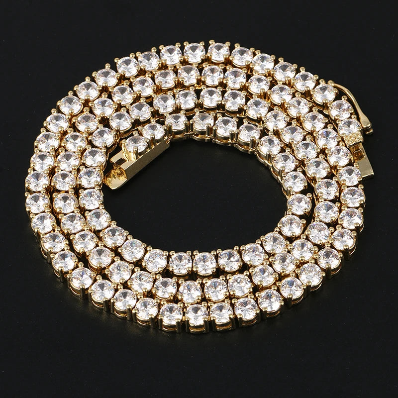 Custom Made Photo Medallions Pendant Necklace 4mm Tennis Chain Gold Silver Iced Out Cubic Zircon Men's Hip Hop Rap Jewelry Gift