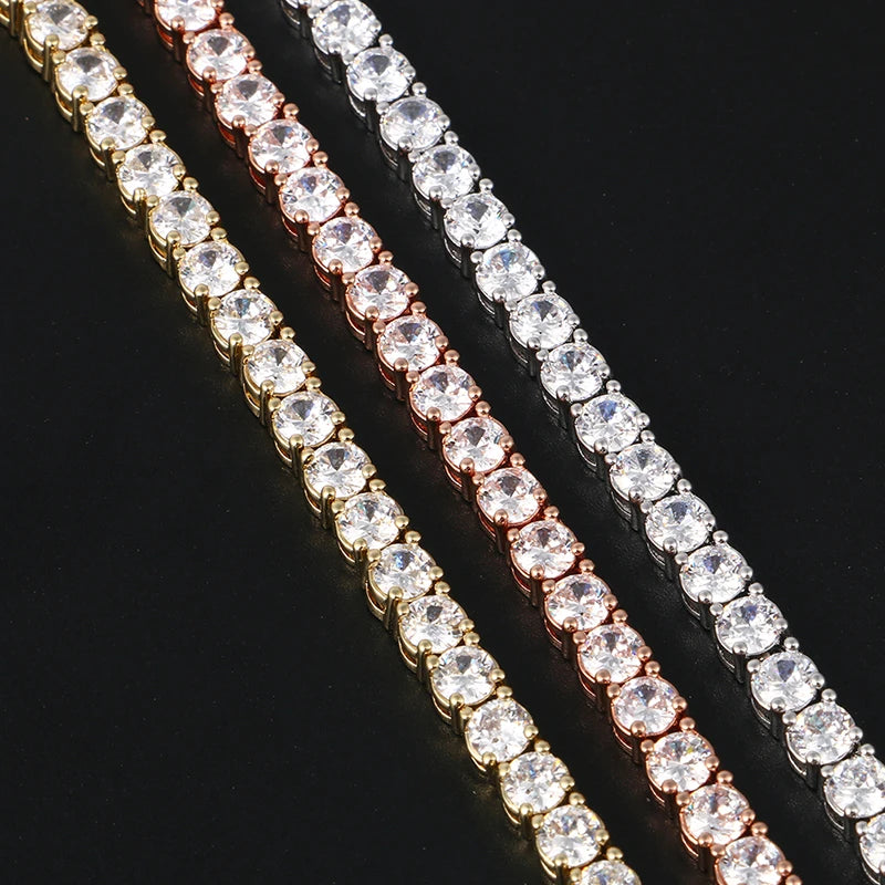 Custom Made Photo Medallions Pendant Necklace 4mm Tennis Chain Gold Silver Iced Out Cubic Zircon Men's Hip Hop Rap Jewelry Gift