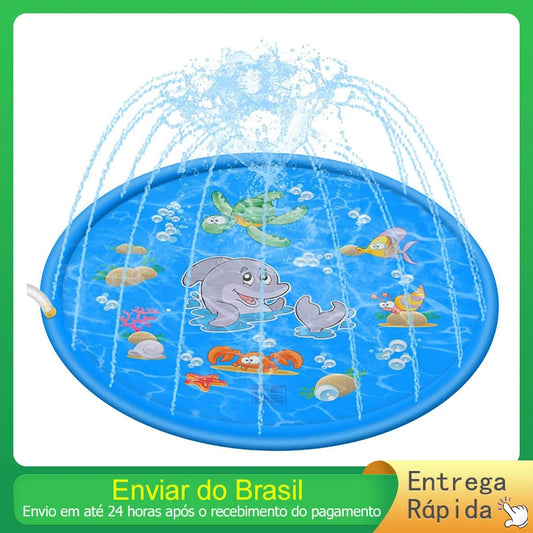 Sprinkler Inflatable Pool 170cm Children Play Water Mat Summer Toy