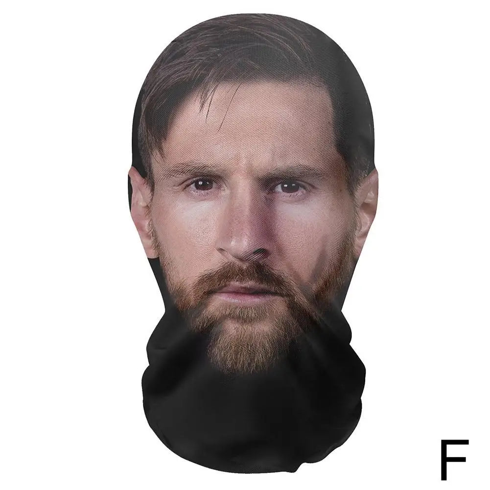 Full Face Mask Celebrity Ball-game Star Face Mask Simulation Kanye Shiesty Mesh Mask For Men Party Supplies Cosplay Props Novel