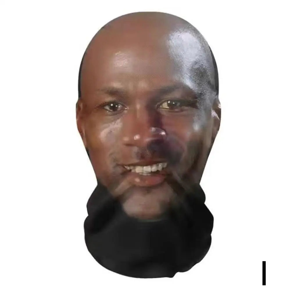 Full Face Mask Celebrity Ball-game Star Face Mask Simulation Kanye Shiesty Mesh Mask For Men Party Supplies Cosplay Props Novel