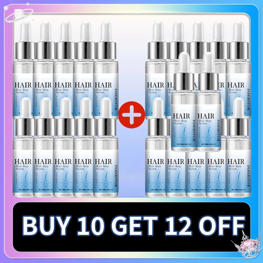 Permanent Hair Inhibition Woman Serum Restrain Armpit Leg Arms Stop Hair Growth Painless Moisturizing Depilatory Body Skin Care