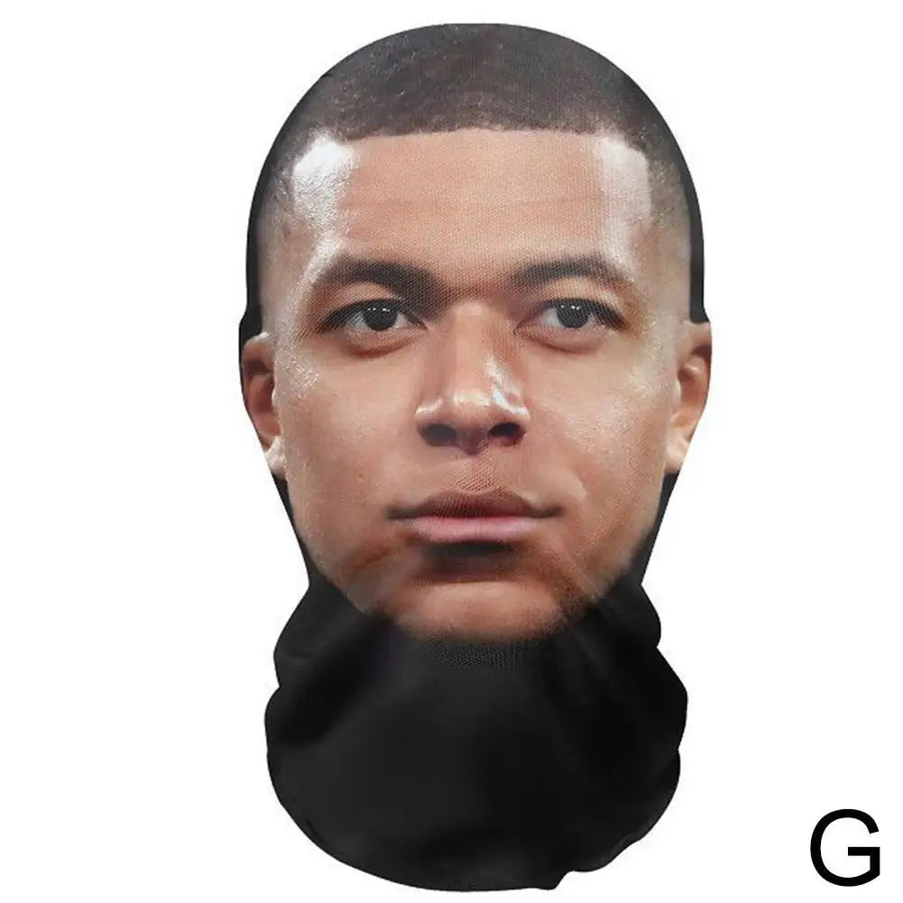 Full Face Mask Celebrity Ball-game Star Face Mask Simulation Kanye Shiesty Mesh Mask For Men Party Supplies Cosplay Props Novel