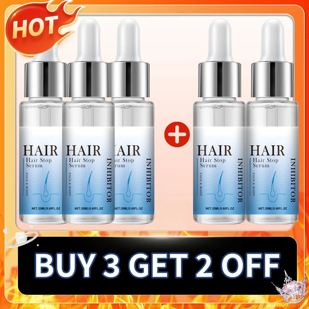 Permanent Hair Inhibition Woman Serum Restrain Armpit Leg Arms Stop Hair Growth Painless Moisturizing Depilatory Body Skin Care