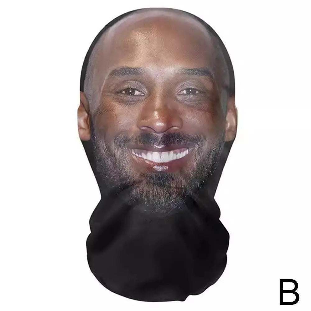 Full Face Mask Celebrity Ball-game Star Face Mask Simulation Kanye Shiesty Mesh Mask For Men Party Supplies Cosplay Props Novel