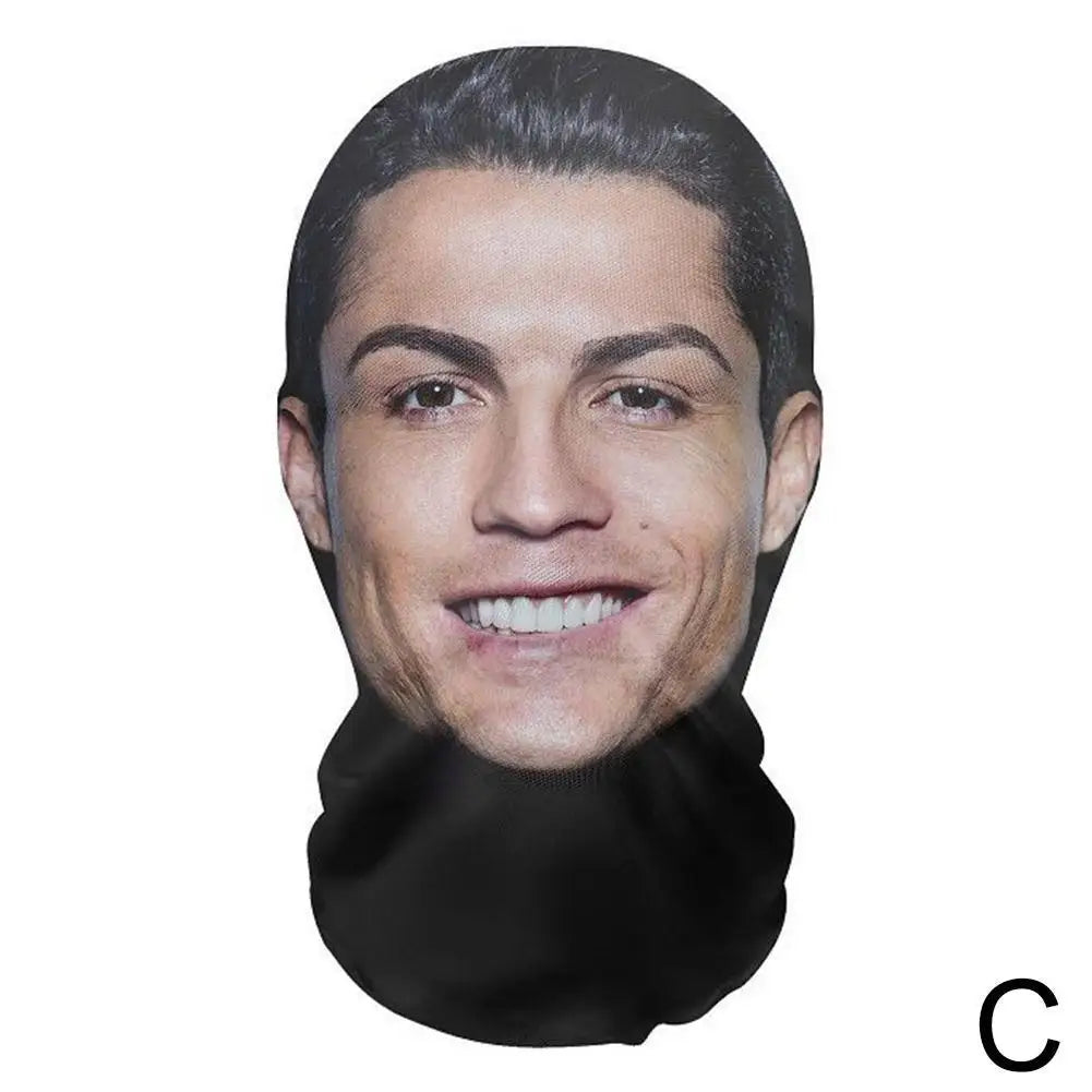 Full Face Mask Celebrity Ball-game Star Face Mask Simulation Kanye Shiesty Mesh Mask For Men Party Supplies Cosplay Props Novel