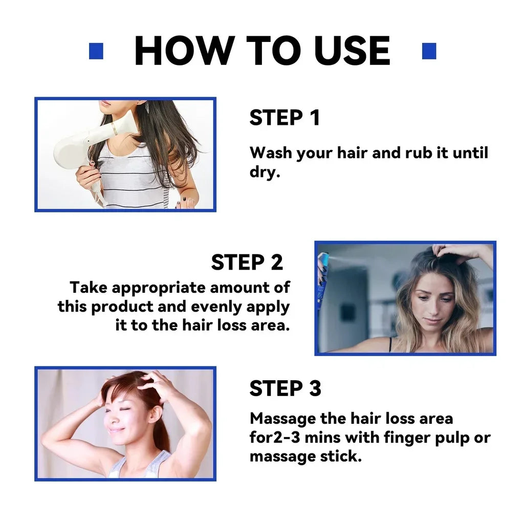 Ginger Hair Growth spray Anti  Fall  Loss Treatment   Essence Oil for Men Women hair treatment