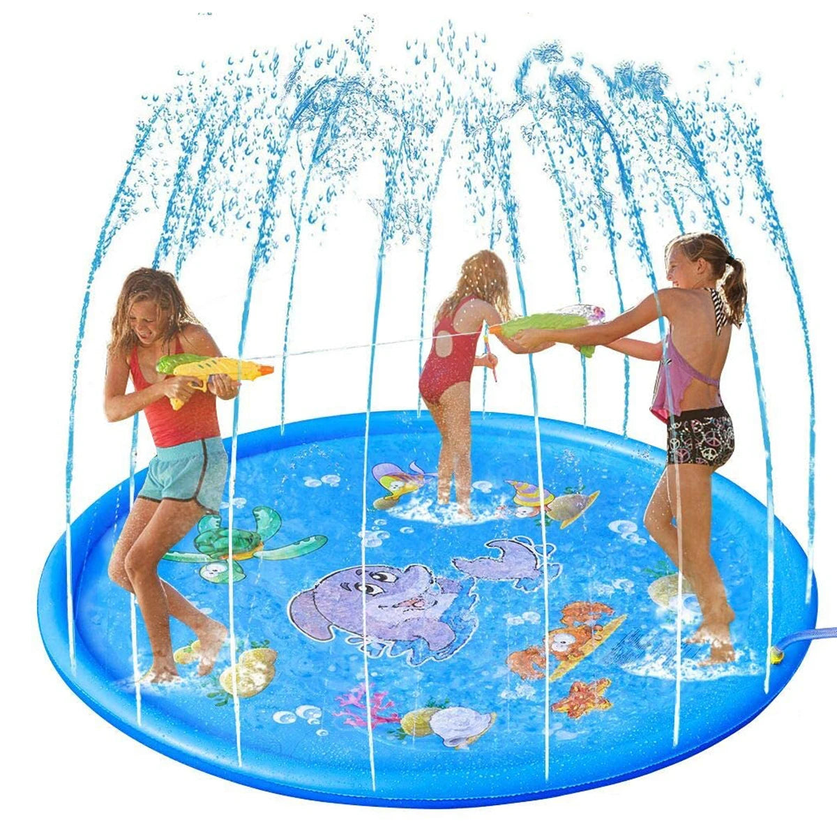 Sprinkler Inflatable Pool 170cm Children Play Water Mat Summer Toy