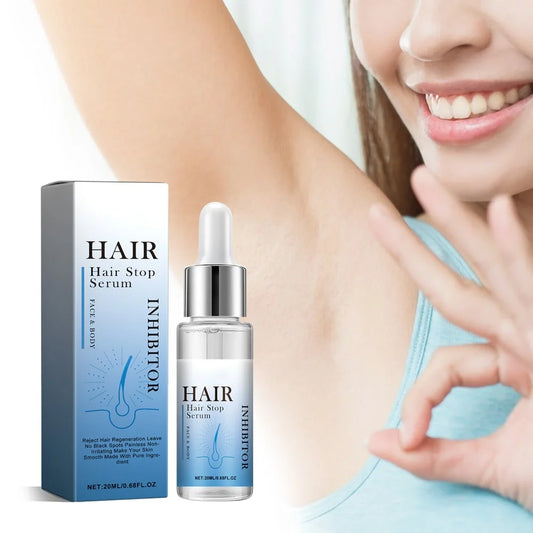 Permanent Hair Inhibition Woman Serum Restrain Armpit Leg Arms Stop Hair Growth Painless Moisturizing Depilatory Body Skin Care