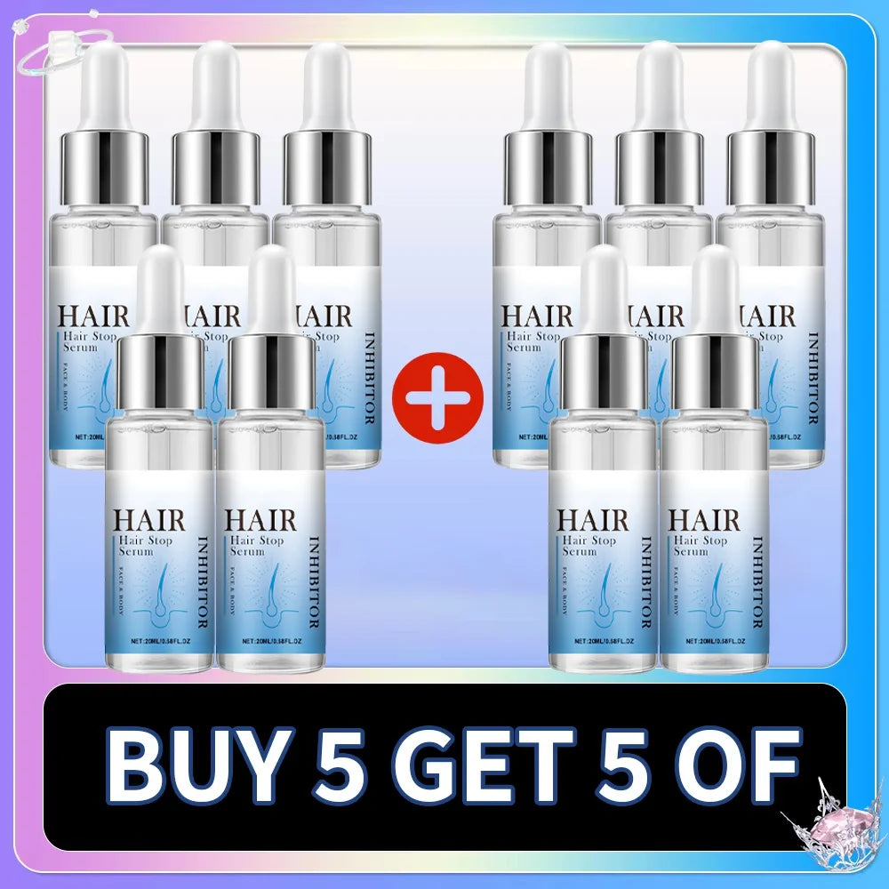 Permanent Hair Inhibition Woman Serum Restrain Armpit Leg Arms Stop Hair Growth Painless Moisturizing Depilatory Body Skin Care