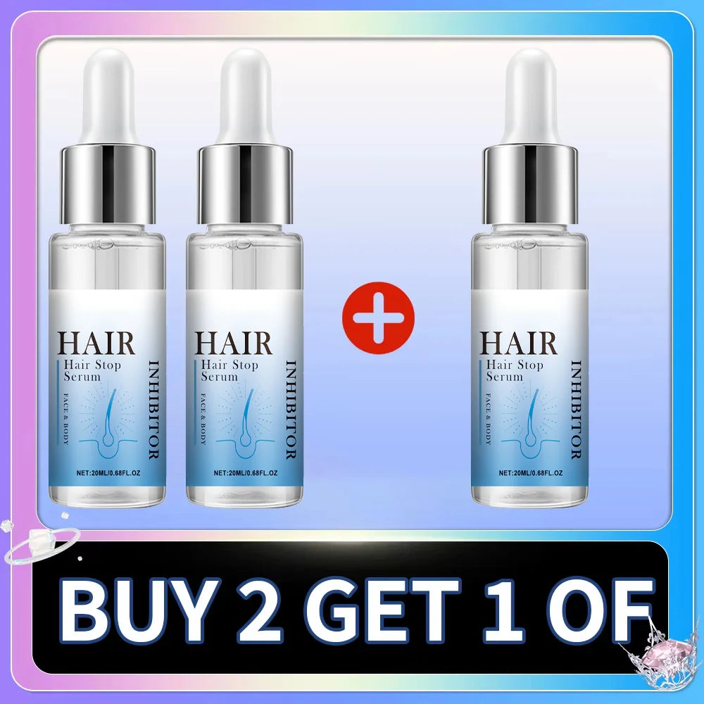 Permanent Hair Inhibition Woman Serum Restrain Armpit Leg Arms Stop Hair Growth Painless Moisturizing Depilatory Body Skin Care